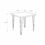 Hairpin Square Coffee Table