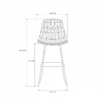 Arrow Wire Bar Chair