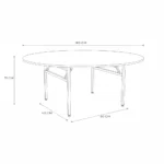 Banquet Round Table with Cover