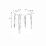 Hairpin Square Dining Table