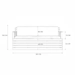 Crate Three Seater Sofa