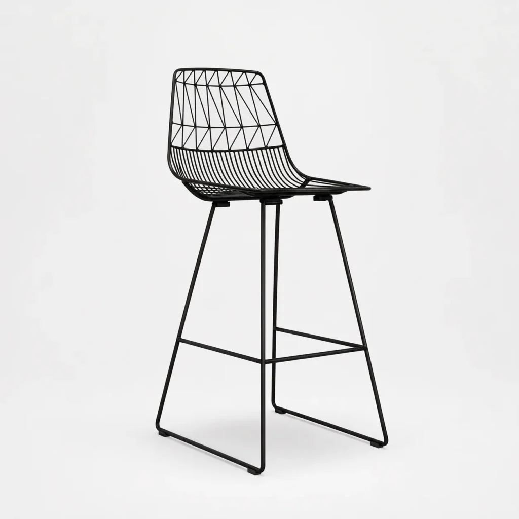 Arrow Wire Bar Chair – Black
