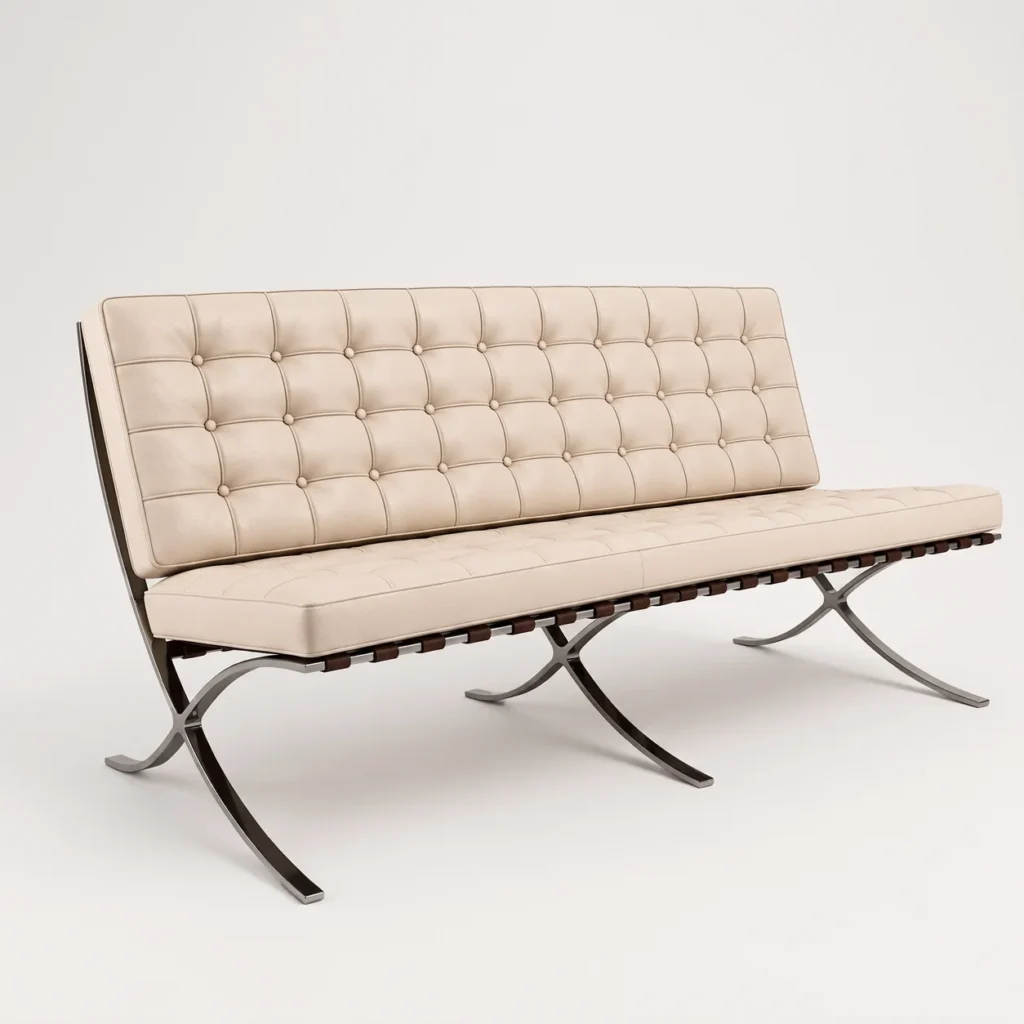 Barcelona Three Seater Sofa – Beige
