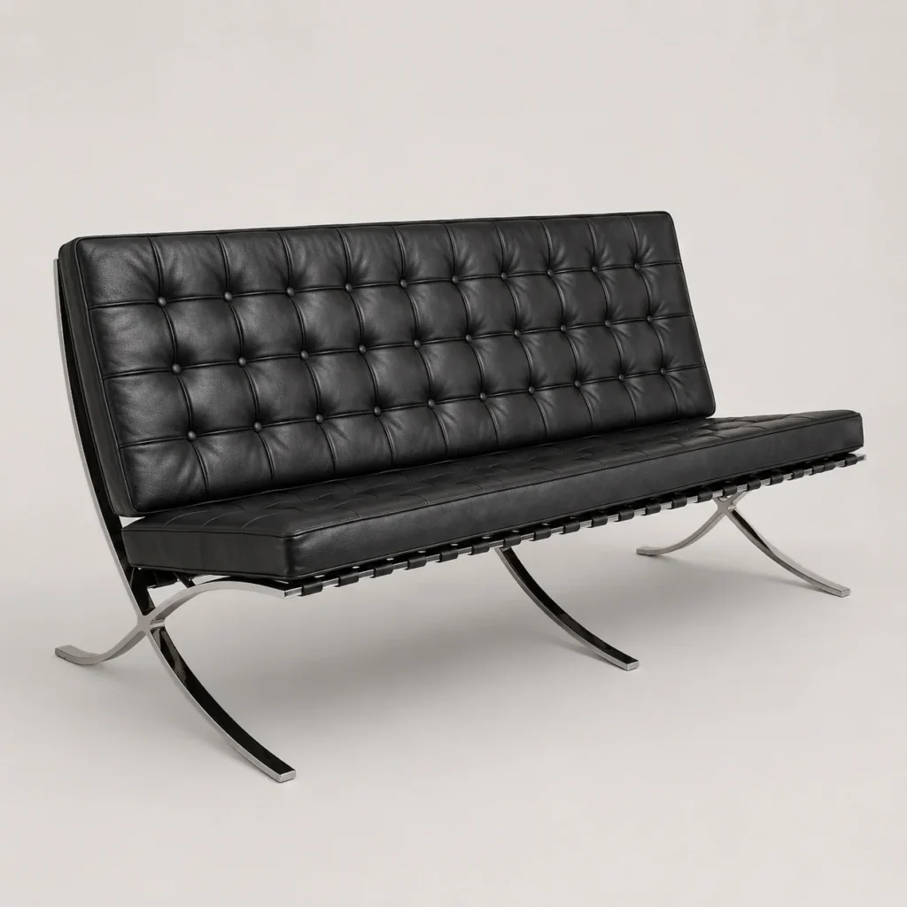 Barcelona Three Seater Sofa – Black