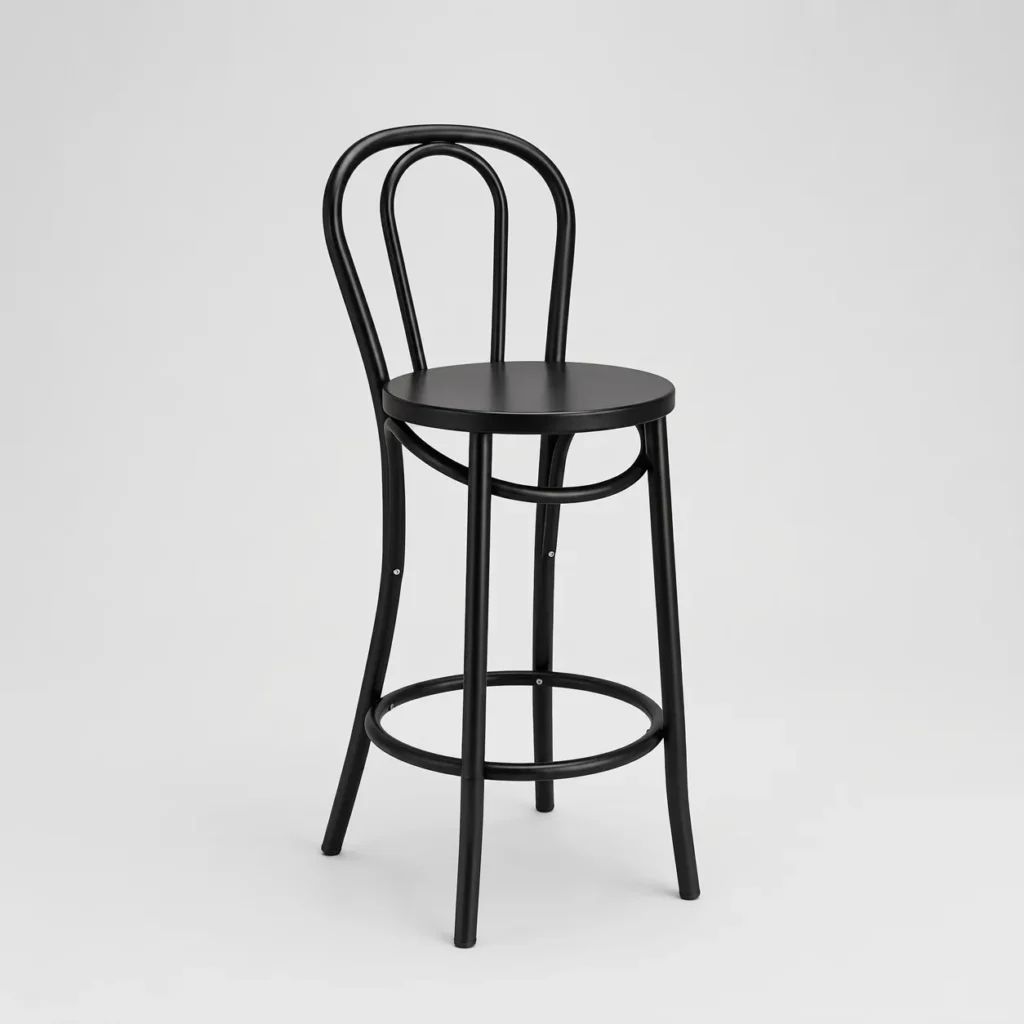 Bentwood Bar Chair – Black