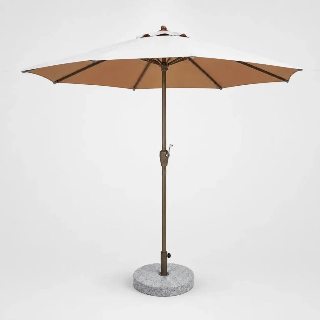 Center Pole Umbrella – Beige, Normal Umbrella