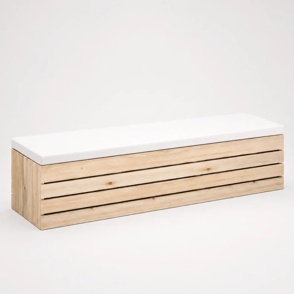 Crate Bench – Beige