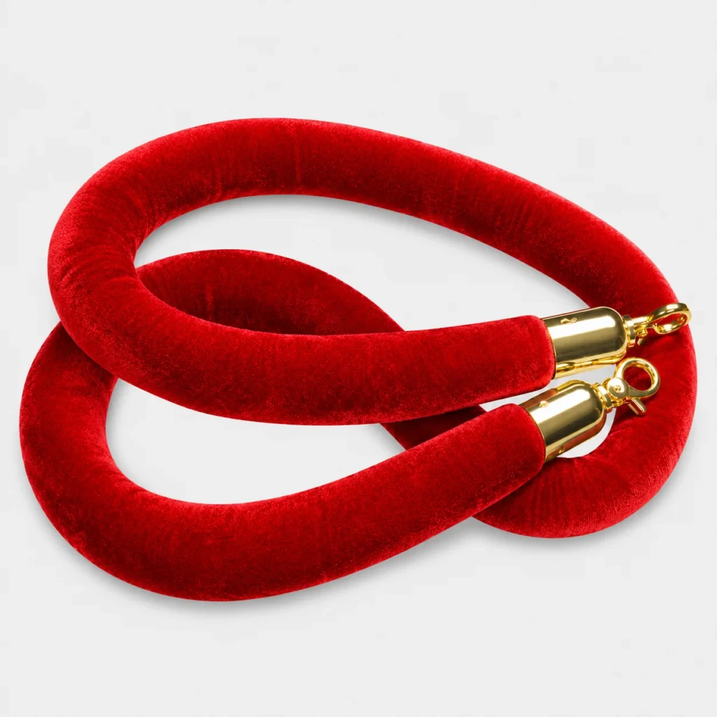 Crowd Control Ropes – Venetian Red