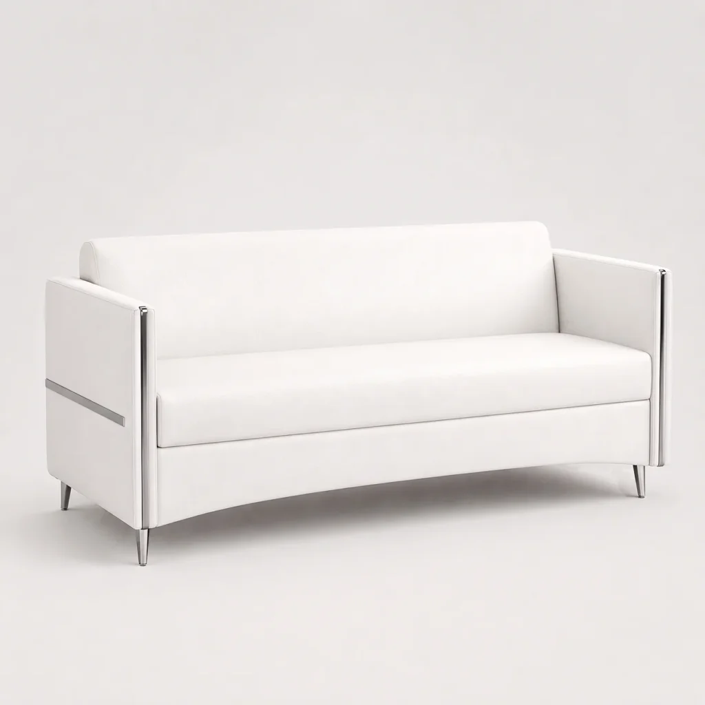 Director Three Seater Sofa – White