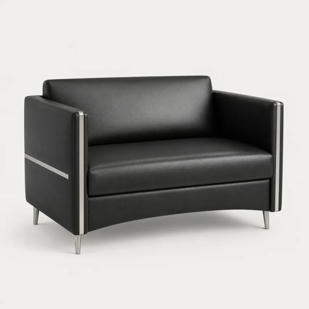 Director Two Seater Sofa – Black