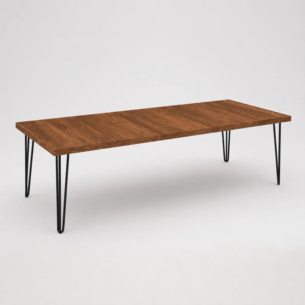 Hairpin Rectangle Coffee Table – Wood