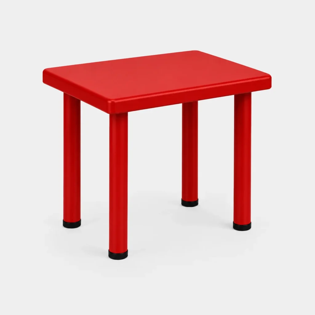Kids Square Table – Venetian Red