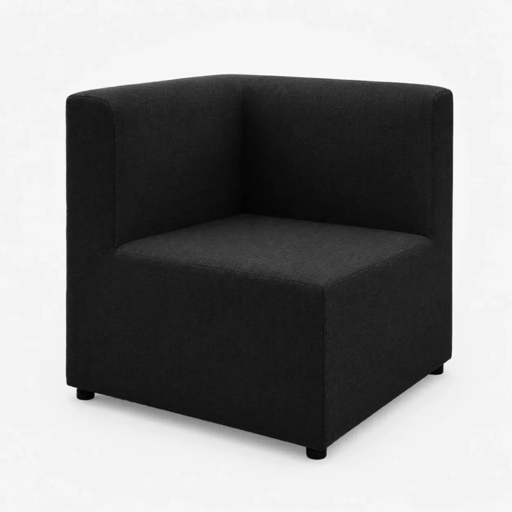 Maria Corner Sofa – Black