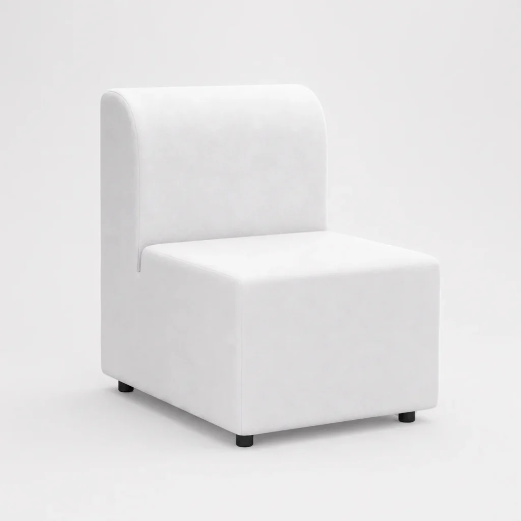 Maria One Seater Sofa – White