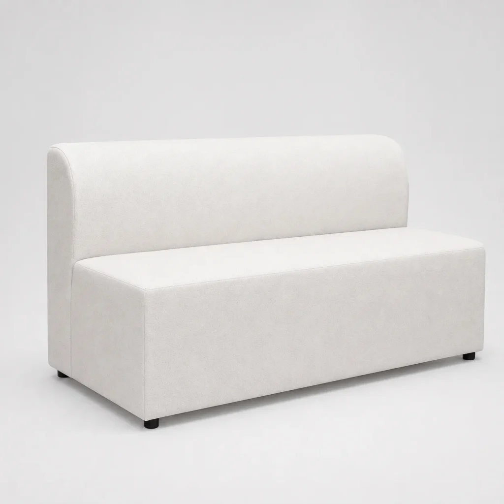 Maria Three Seater Sofa – White