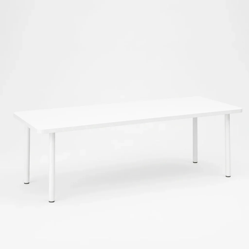 Kia Rectangle Table – White