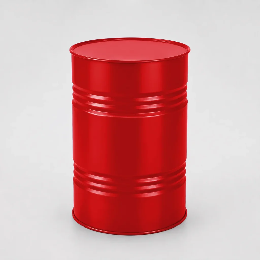 Metal Drum – Venetian Red