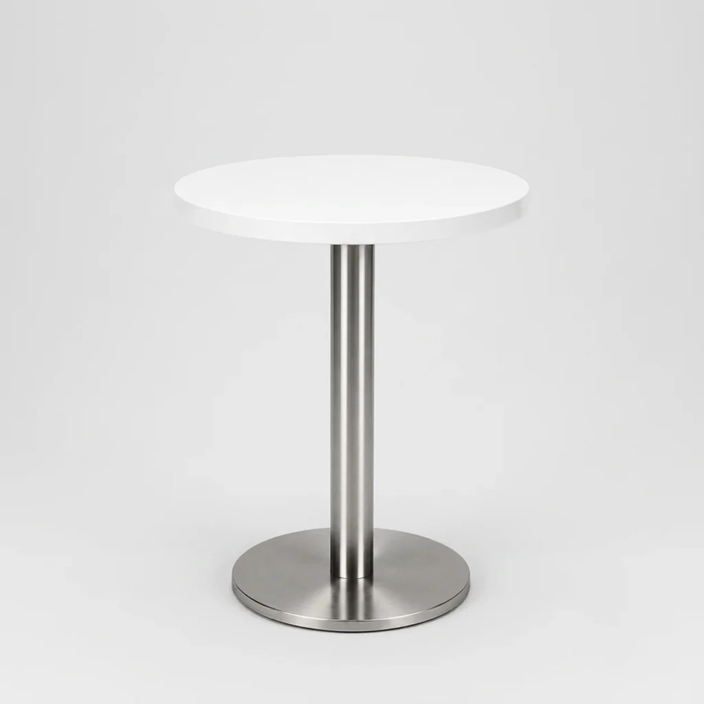 Lead Meeting Table Round – White