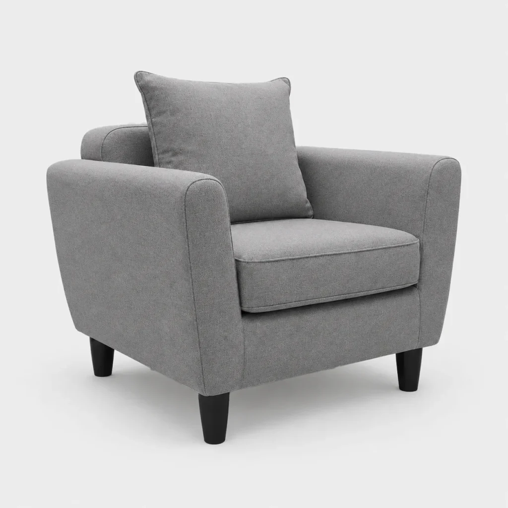 Scandinavian One Seater Sofa – Gray