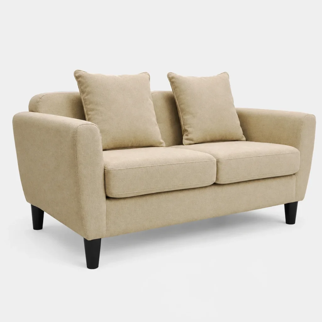 Scandinavian Two Seater Sofa – Beige