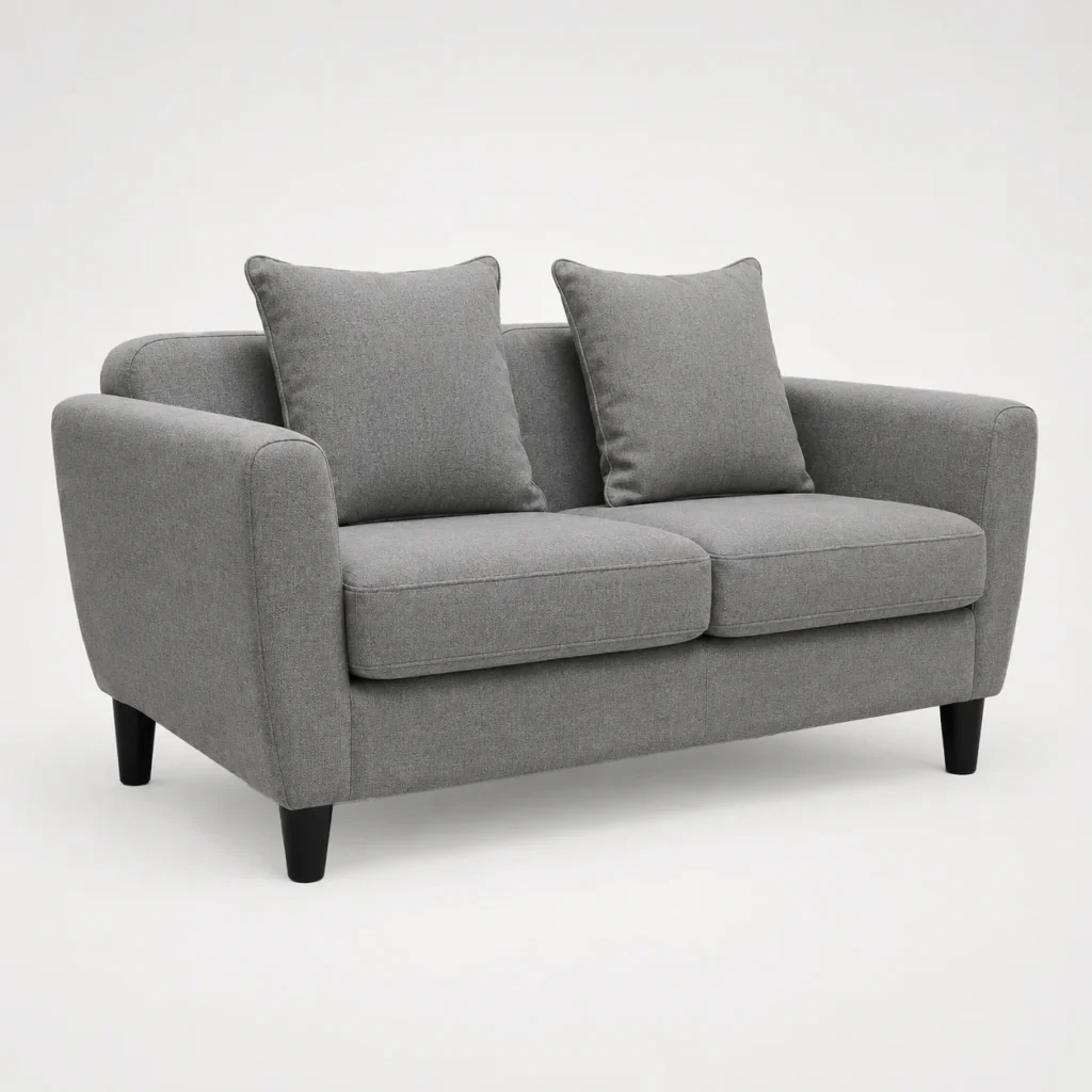 Scandinavian Two Seater Sofa – Gray