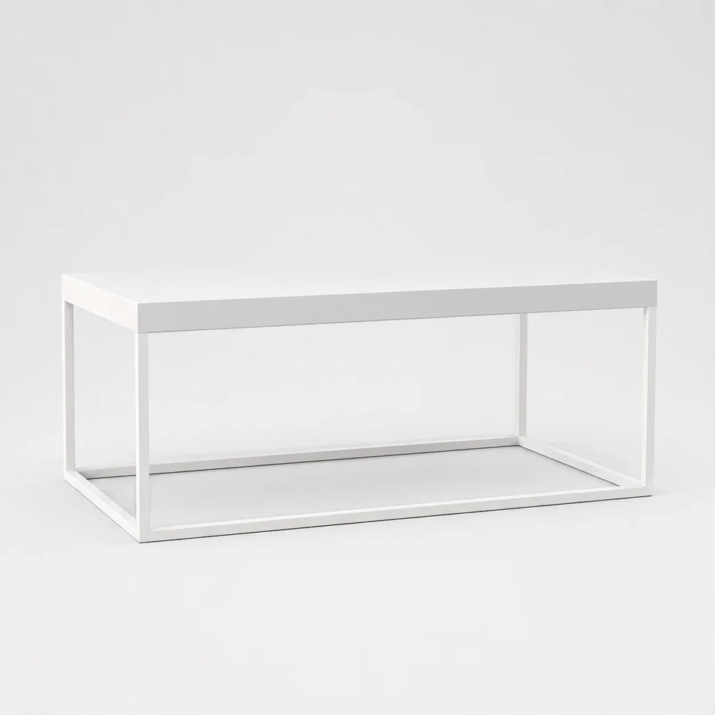 Tron Rectangle Coffee Table – White