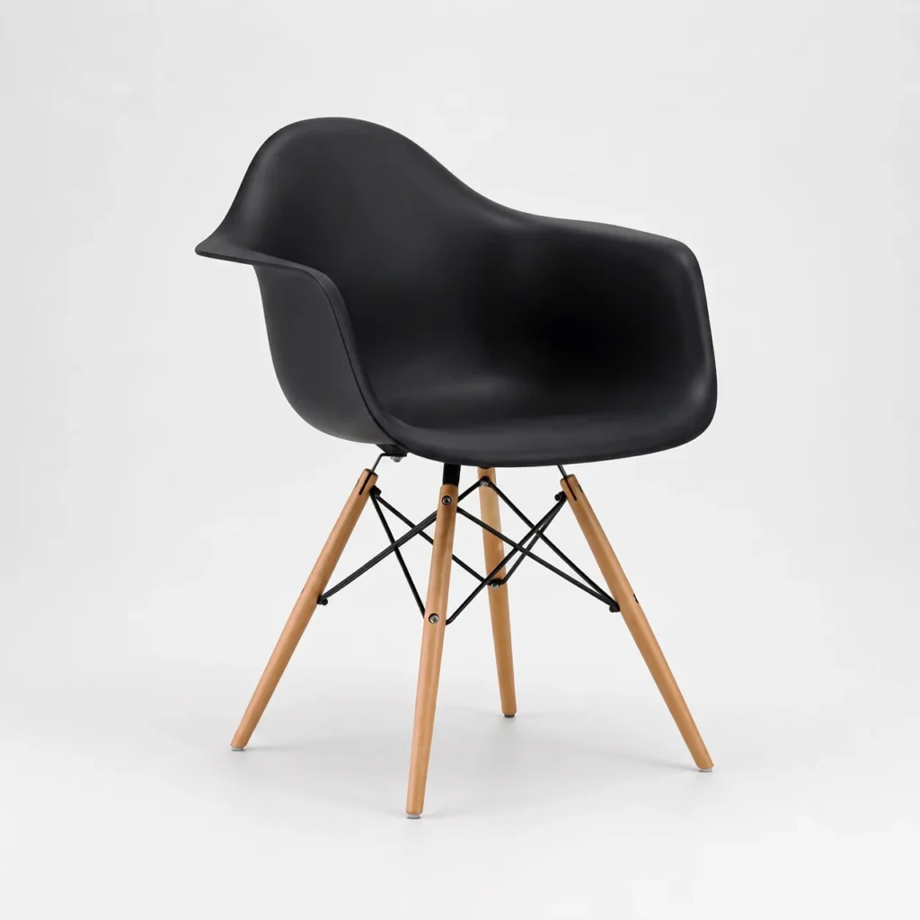 Tulip Arm Chair – Black
