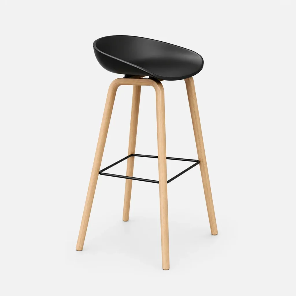 Tulip Barstool – Black