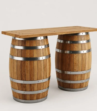 Barrel Twin Cocktail Table