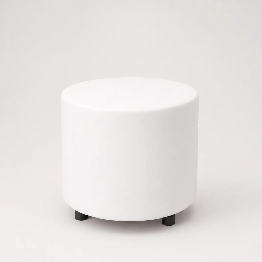 Ulfa Round Coffee Table – White