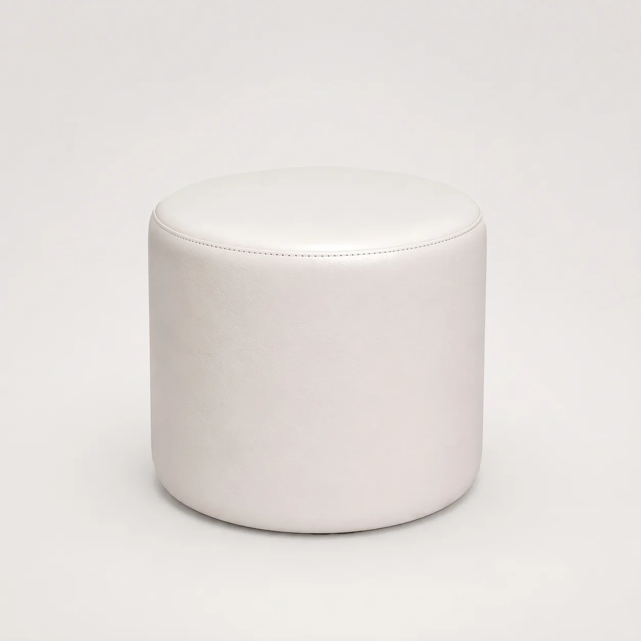 ulfa-ottoman-round-white-main Ulfa Round Ottoman