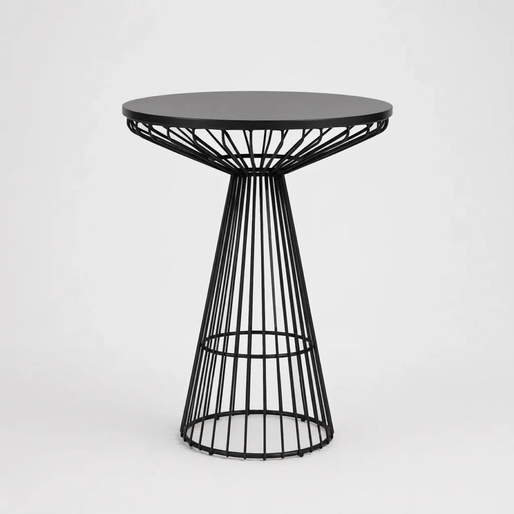 Wire Cocktail Table – Black