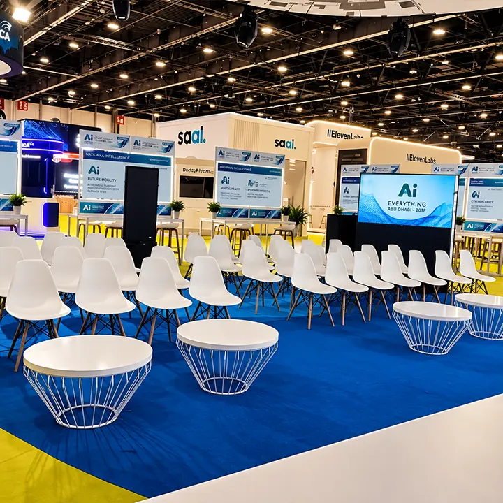 Conference Chair Table Setup Abu Dhabi