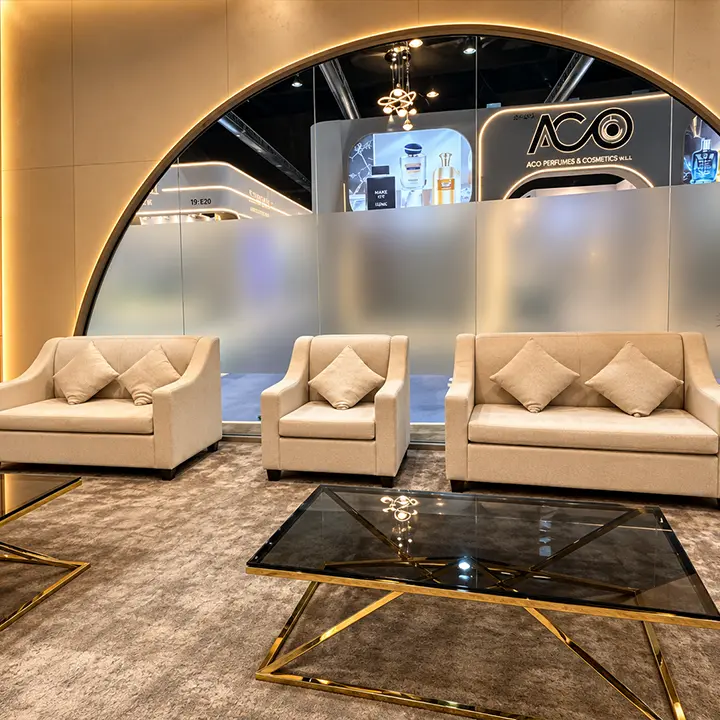 VIP Sofa Setup for Fragrance World Exhibition in Dubai 2026